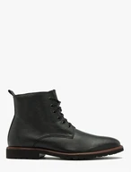 Black men’s boot with decorative welt