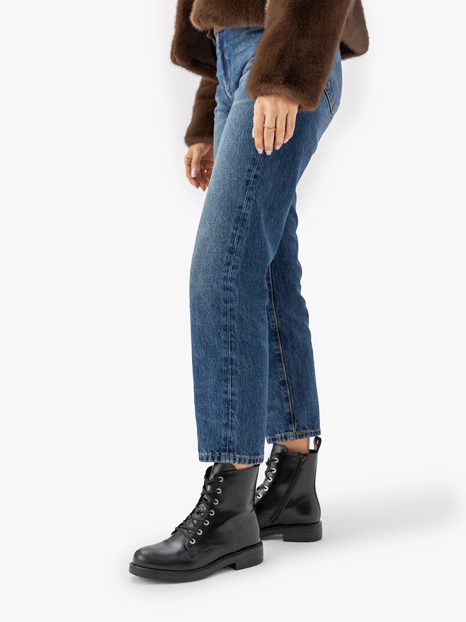 Black Women's Boots 3 cm RKO, Fleece Lined