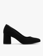Black suede women’s pumps
