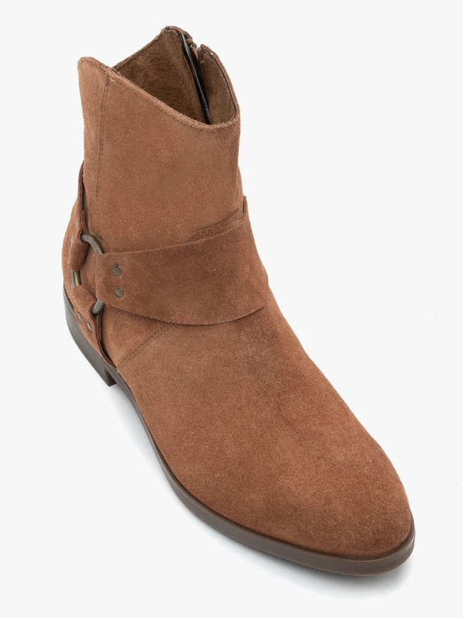 Rote Cowboy-Biker-Stiefel