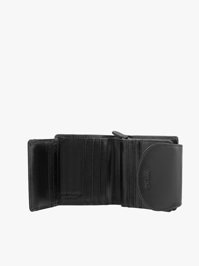Black leather women’s wallet
