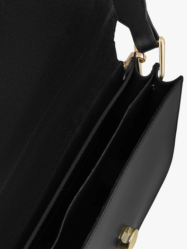 Black small women's handbag elegant