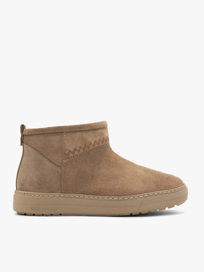 Beige kurze Schneestiefel