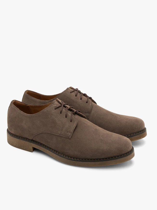 Grau-braune Herren-Halbschuhe