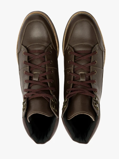 Dunkelbraune Herrenstiefel