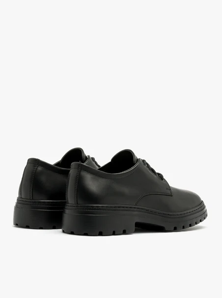 Schwarze Halbschuhe für Männer mit leichter Sohle