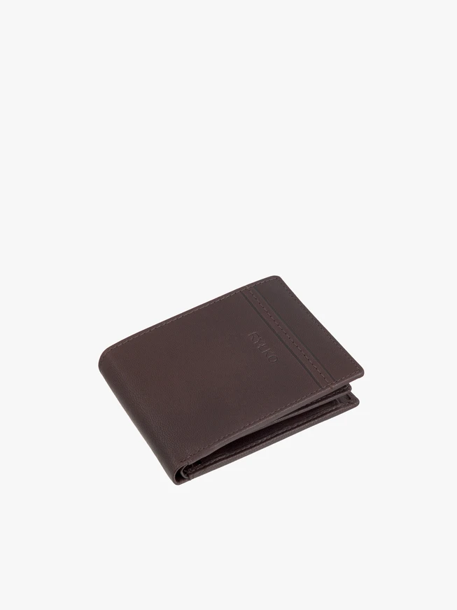 Men’s brown leather wallet