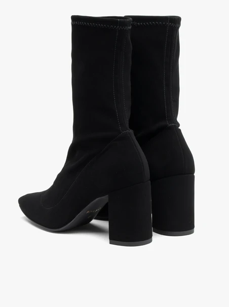 Black Sock-Style Ankle Boots