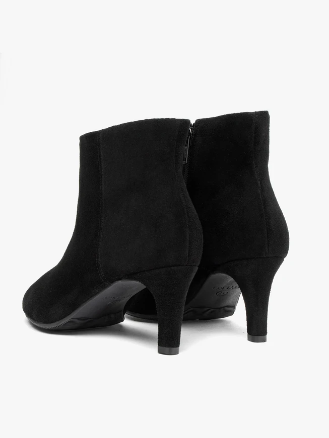 Stöckelschuhe aus schwarzem Velours