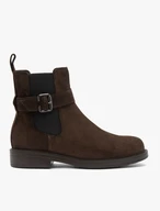 Brown suede Chelsea boots