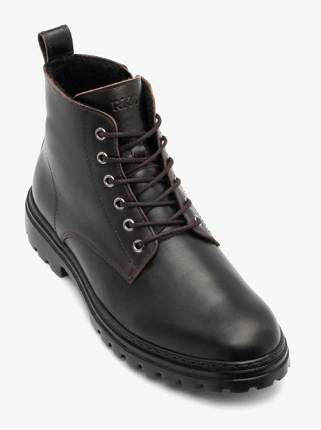 Braune Vollnarbenlederstiefel