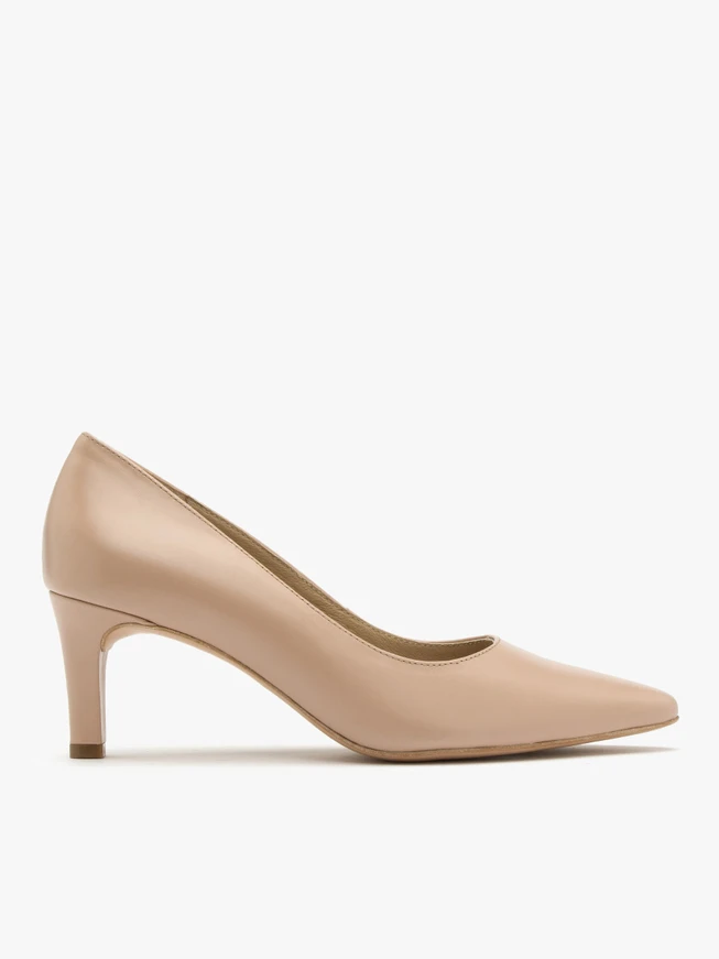 Beige stiletto pumps