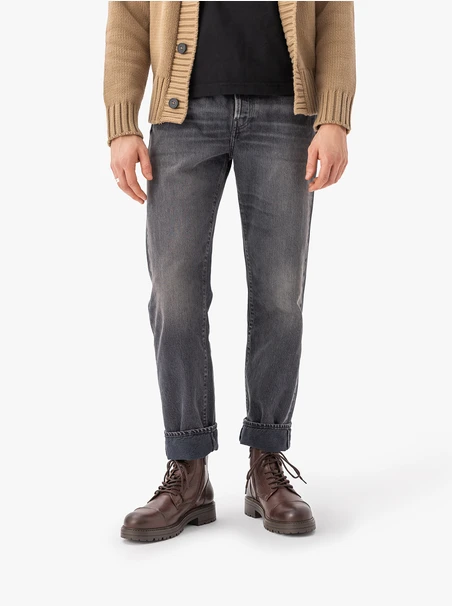 Braune Vollnarbenlederstiefel