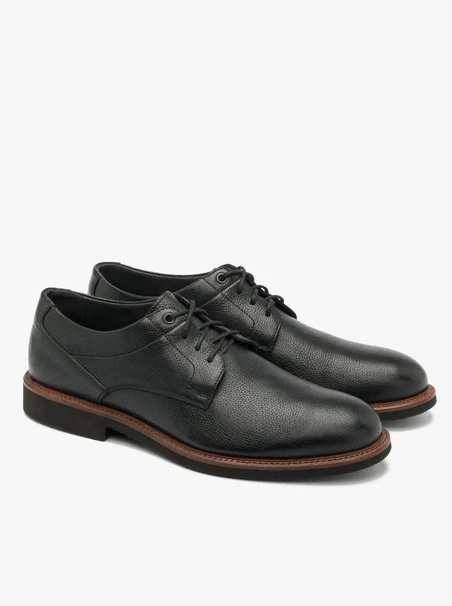 Schwarze Halbschuhe für Männer mit leichter Sohle
