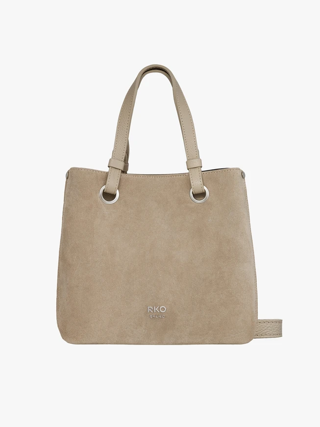Beige große Handtasche
