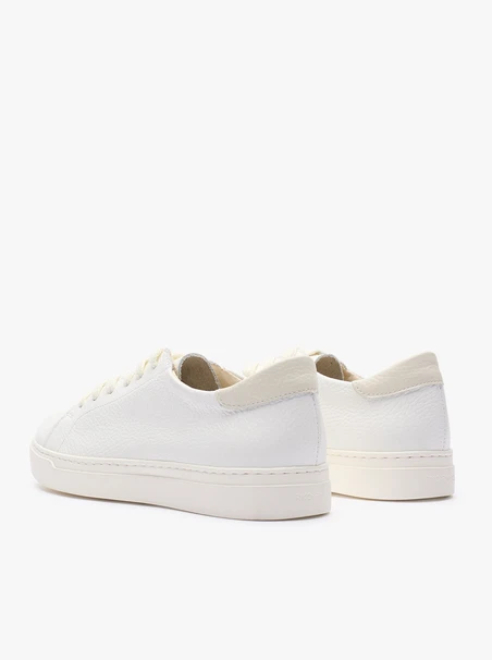 White leather women’s sneakers