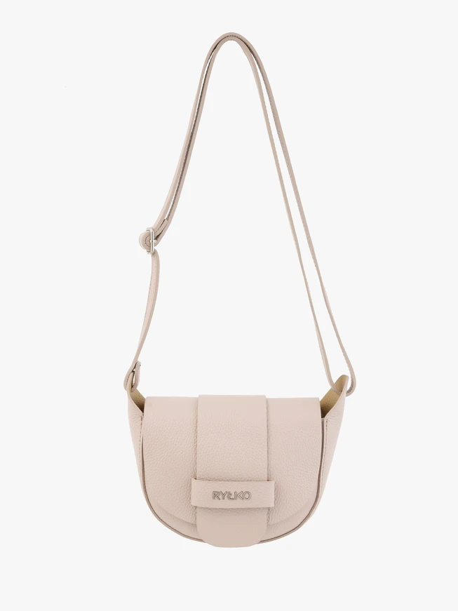 Handtasche aus hellrosa Vollnarbenleder