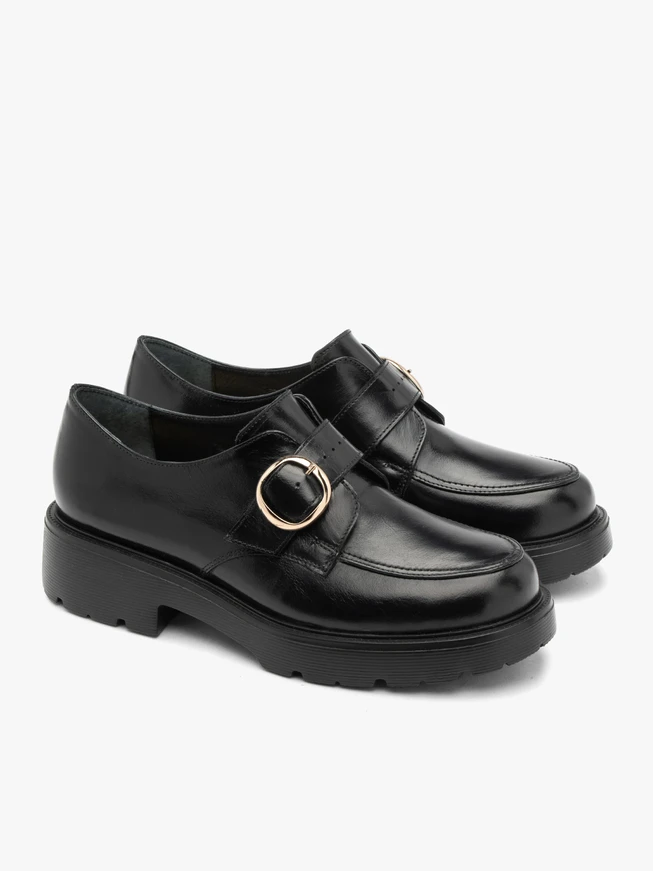 Black slip-on women’s shoes