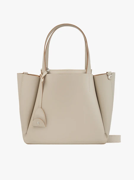 Beżowa duża torebka A4