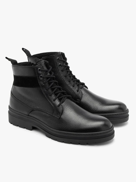 Black casual men’s ankle boots