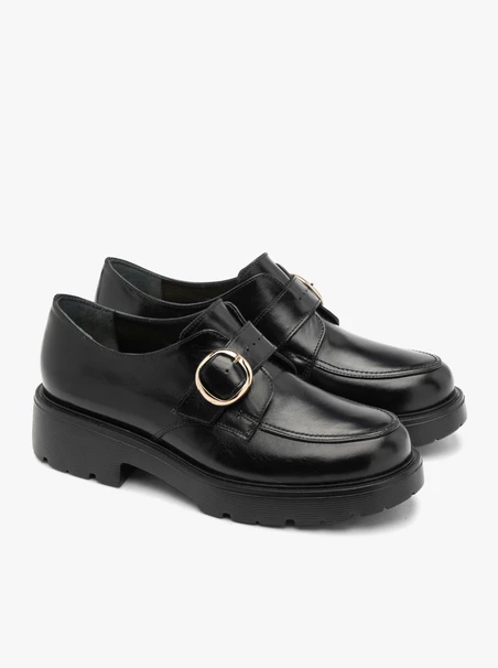 Black slip-on women’s shoes