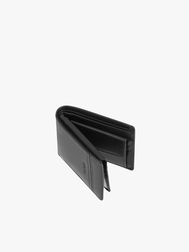 Men’s black leather wallet