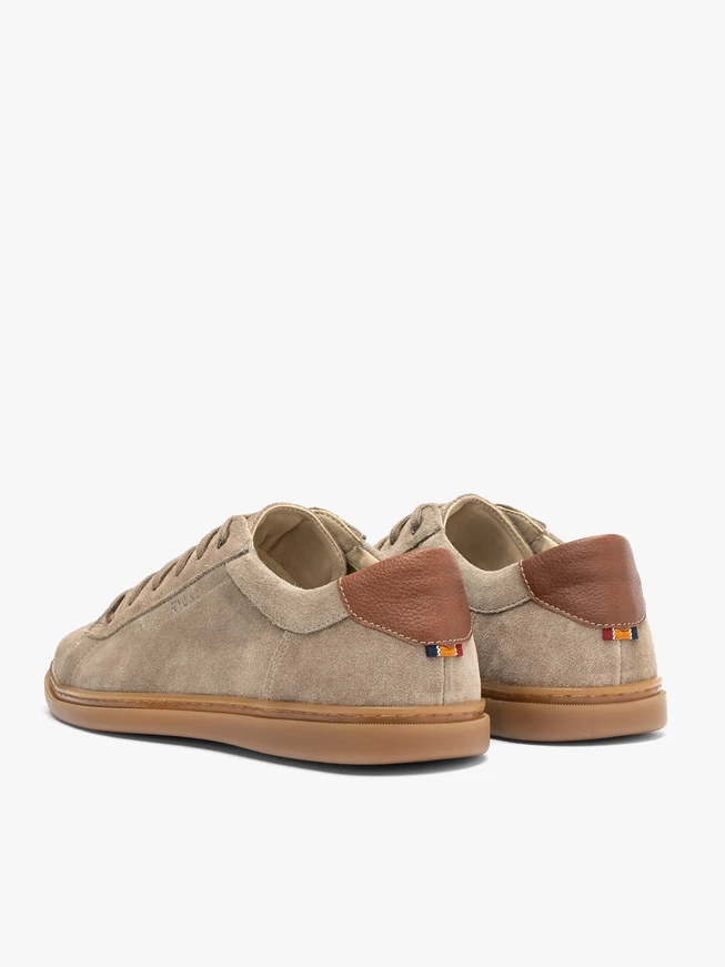 Gray-Brown Lace-Up Men’s Shoes