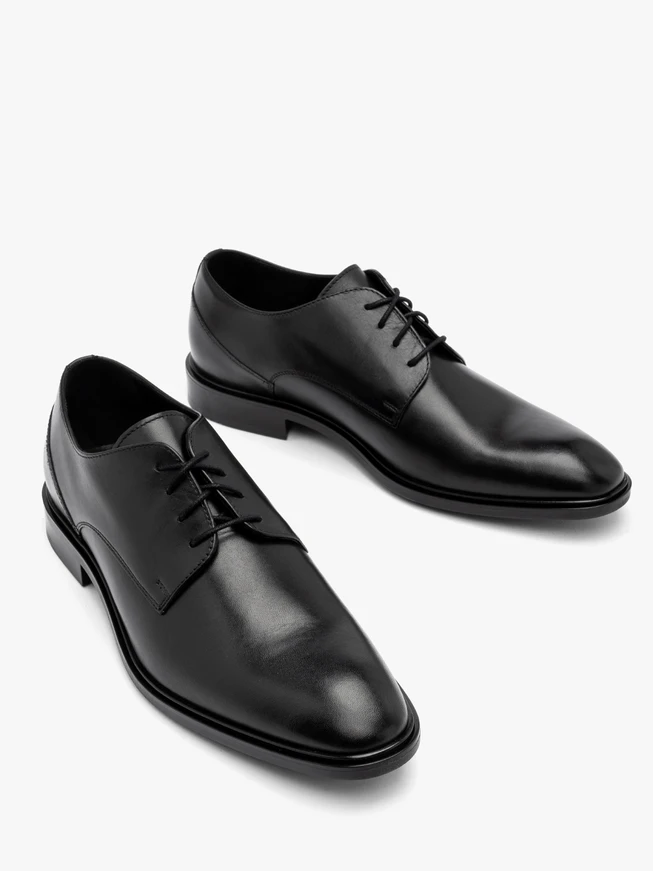 Men's black formal half shoes