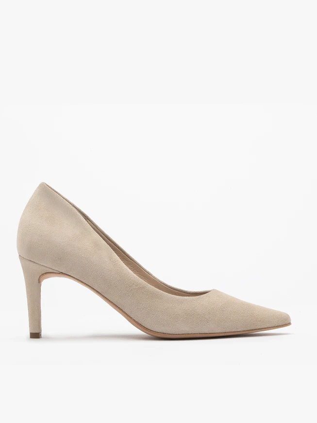 Velvet stiletto pumps