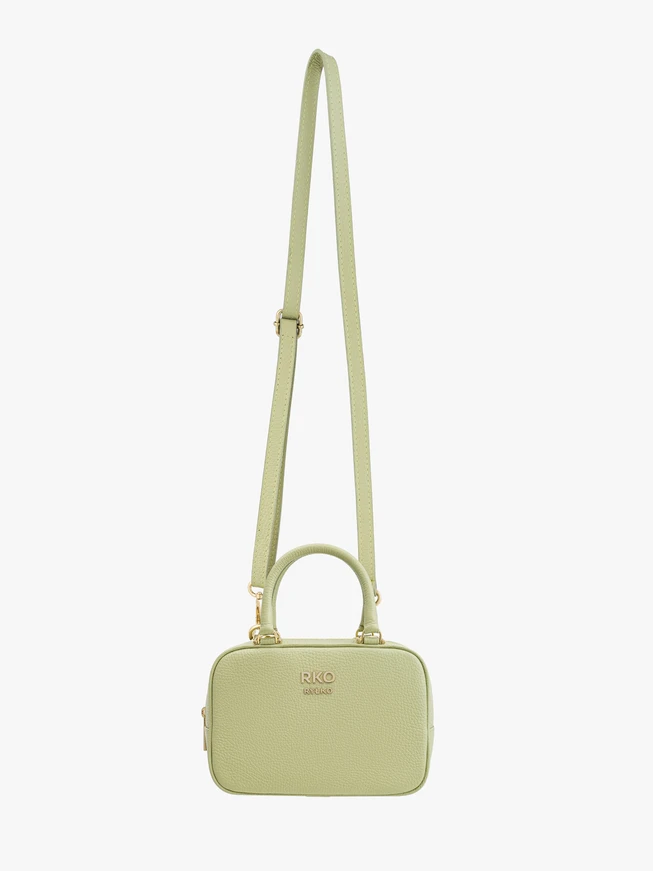 Jasnozielona mała torebka bowling bag