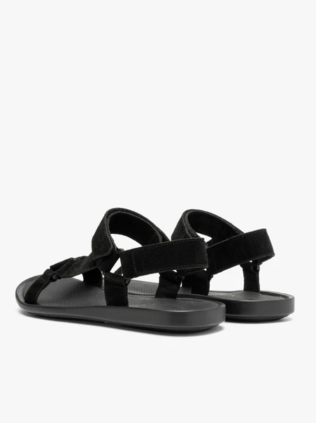 Schwarze Herren-Sandalen mit Klettverschluss
