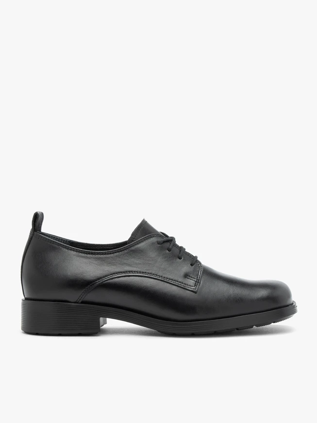 Black women’s lace-up shoe