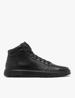 Schwarze Herren-Sportstiefel mit schwarzer Sohle