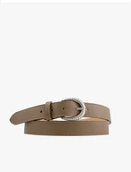 Women’s beige leather belt