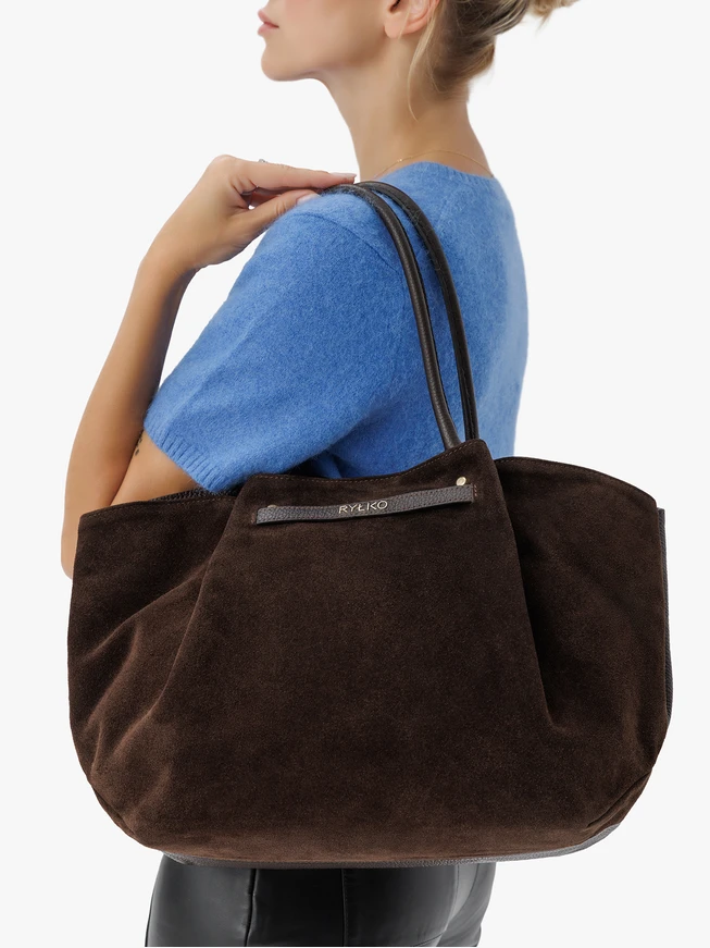 Große Shopper-Tasche aus Schokolade