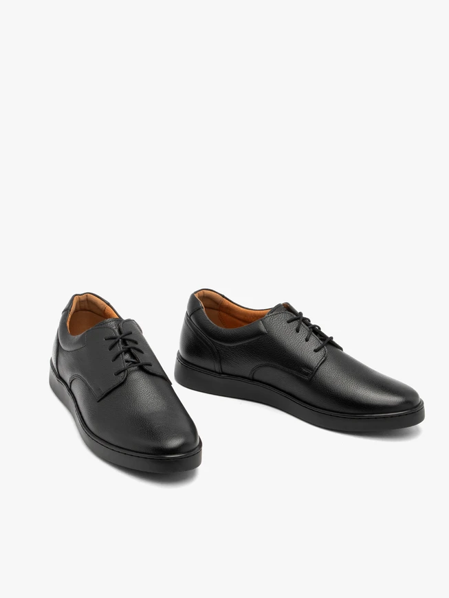 Schwarze Freizeit-Halbschuhe für Männer