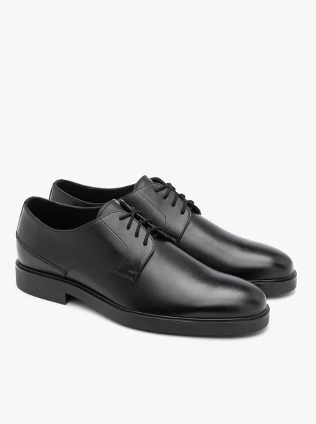 Schwarze Schnürhalbschuhe für Männer