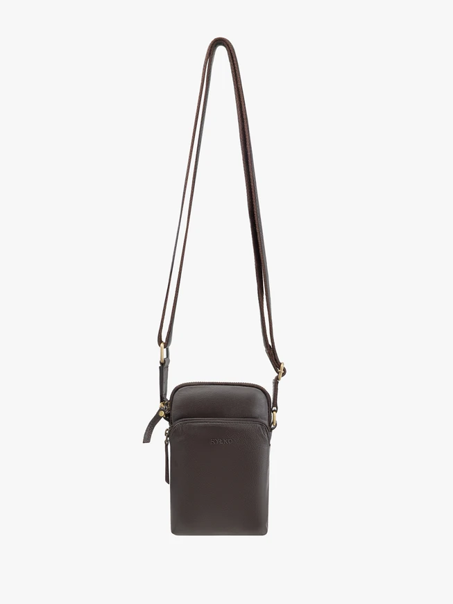 Kleine braune Herrentasche
