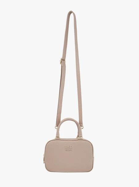 Jasnoróżowa mała torebka bowling bag
