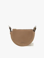 Light brown small leather handbag