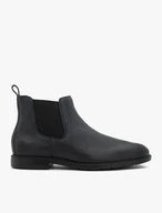 Schwarze Nubukleder-Pantoffeln