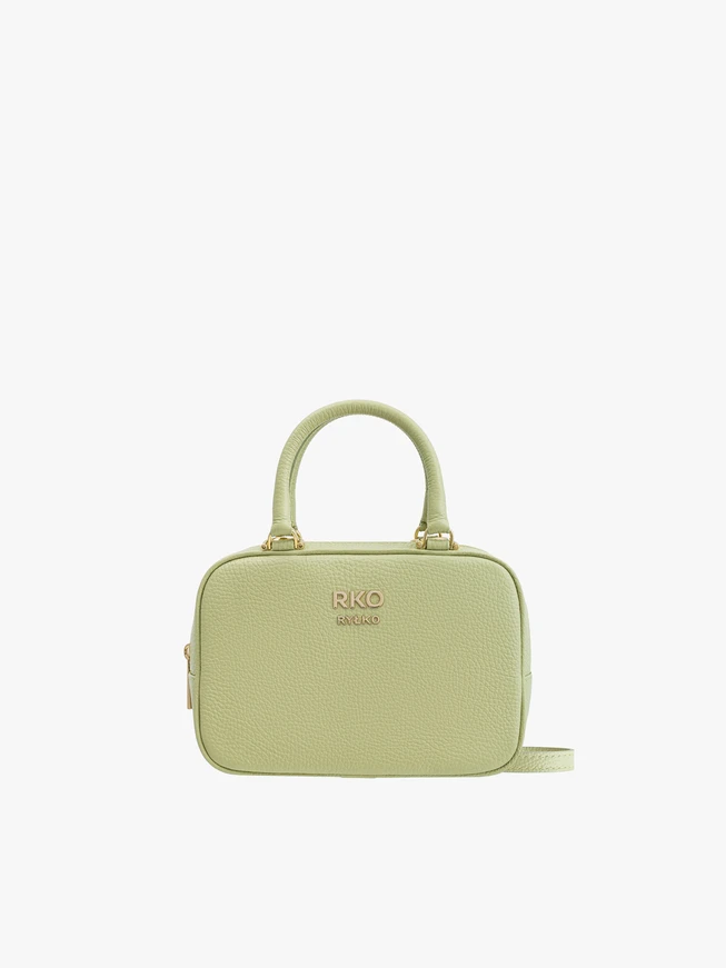 Jasnozielona mała torebka bowling bag