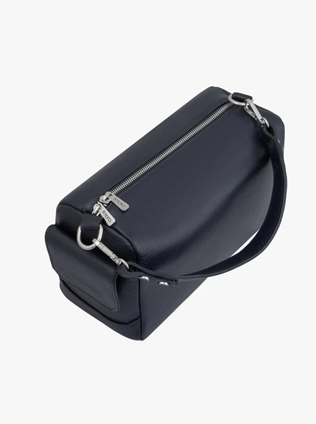 Granatowa torebka box bag