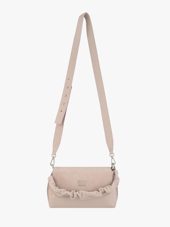 Hellrosa Überschlagtasche