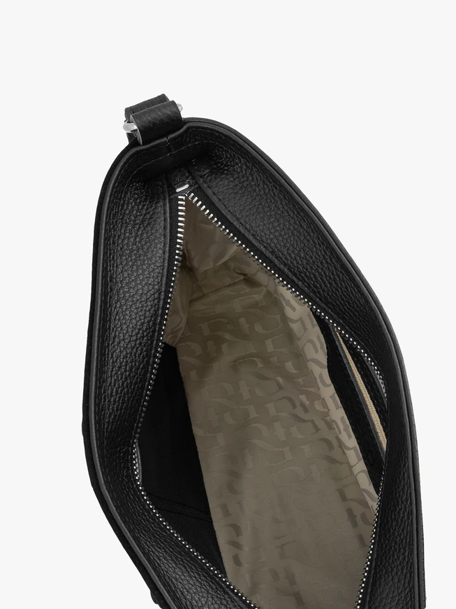 Schwarze Handtasche mit Fransen