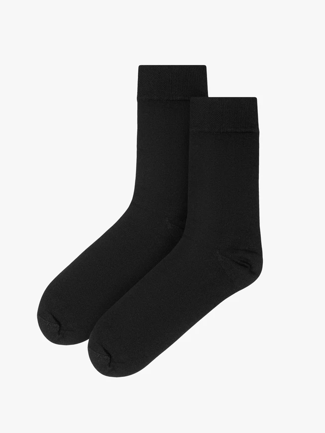 Black men's bamboo socks