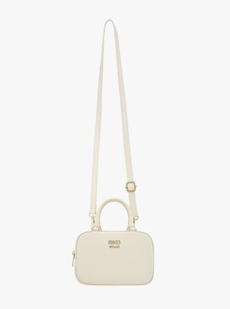 Kremowa torebka bowling bag