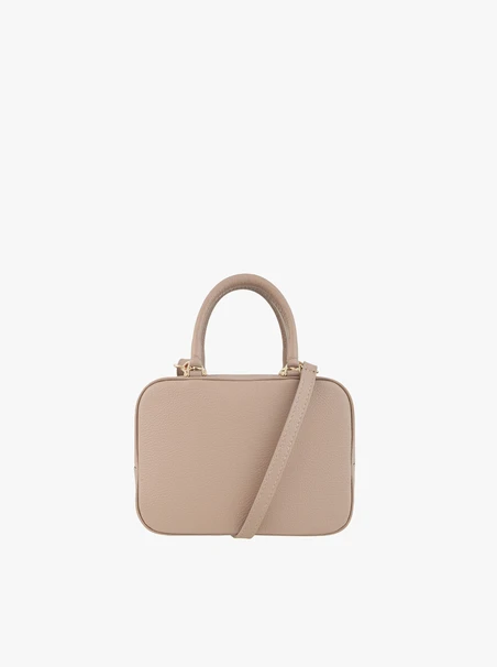 Jasnoróżowa mała torebka bowling bag