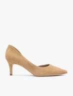 Beigefarbene Stiletto-Pumps