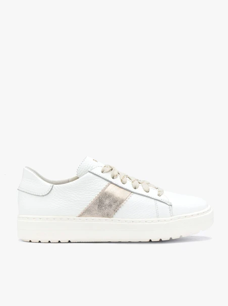 White Women’s Lace-Up Leather Shoes
